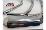 Exhaust System Stainless Steel Triumph T150 3 into 1 Reverse Cone Exhaust System Stainless Steel Triumph T150 3 into 1 Reverse Cone