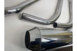 Exhaust System Stainless Steel Triumph T150 3 into 1 Reverse Cone Exhaust System Stainless Steel Triumph T150 3 into 1 Reverse Cone