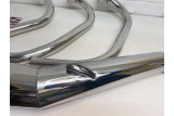 Exhaust System Stainless Steel Triumph T150 3 into 1 Reverse Cone Exhaust System Stainless Steel Triumph T150 3 into 1 Reverse Cone