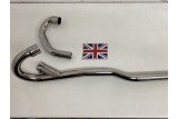 Siamese High Level Pipe Triumph 350cc & 500cc,  Unit Construction Models