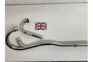 Siamese Pipe Triumph 500cc, Pre- Unit Construction Models