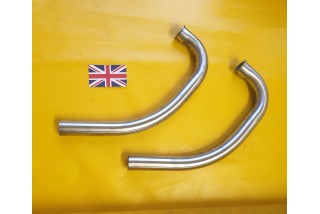 Pipe Swept Back Honda CB72 1960s, Bare Metal