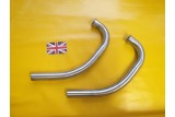 Pipe Swept Back Honda CB72 1960s, Bare Metal