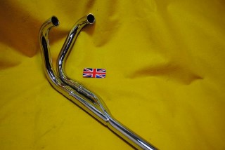 Greeves Siamese Exhaust Pipes