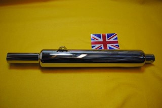 Stainless Steel Silencer BSA A7, A10  Plunger  1950 - 1954