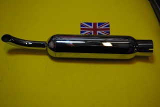 Silencer 2 Stroke Short Curve Tail 1-1/4" Inlet