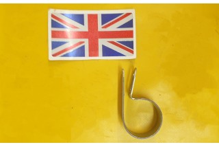 Short P Clip Bracket Stainless Steel 2"